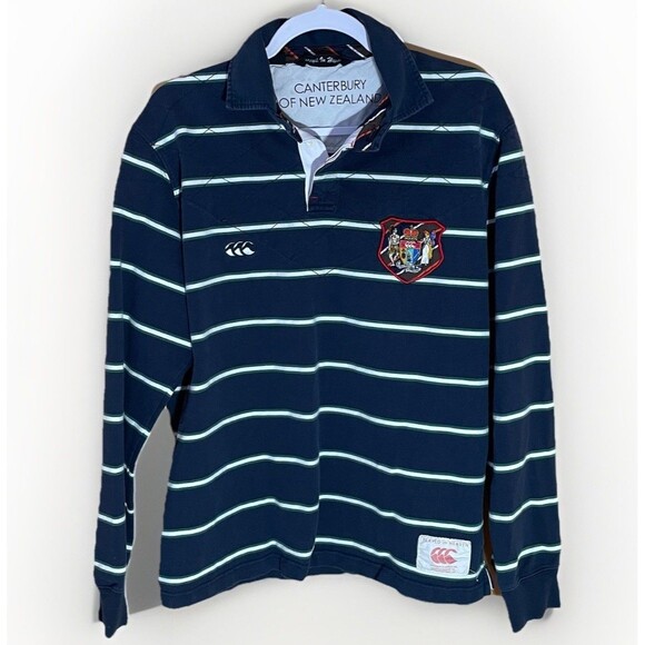 Canterbury Other - Canterbury New Zealand Rugby Shirt Men’s XL Long Sleeve Stripe Crest Logo Preppy